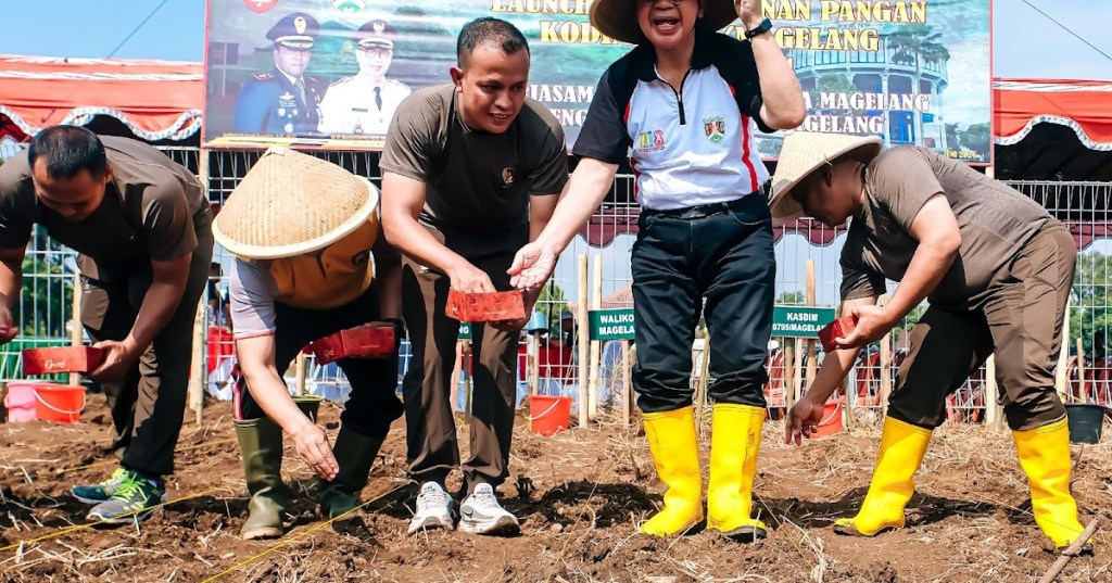 Wujudkan Ketahanan Pangan, TNI Tanam Jagung di Lahan Tidur Milik Pemkot&nbsp;Magelang