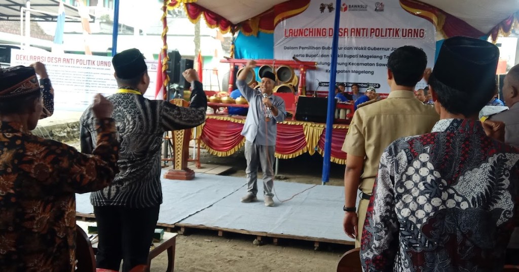 Panwascam Sawangan Launching Wulunggunung Sebagai Desa Anti Politik Uang, Hapus&nbsp;NPWP